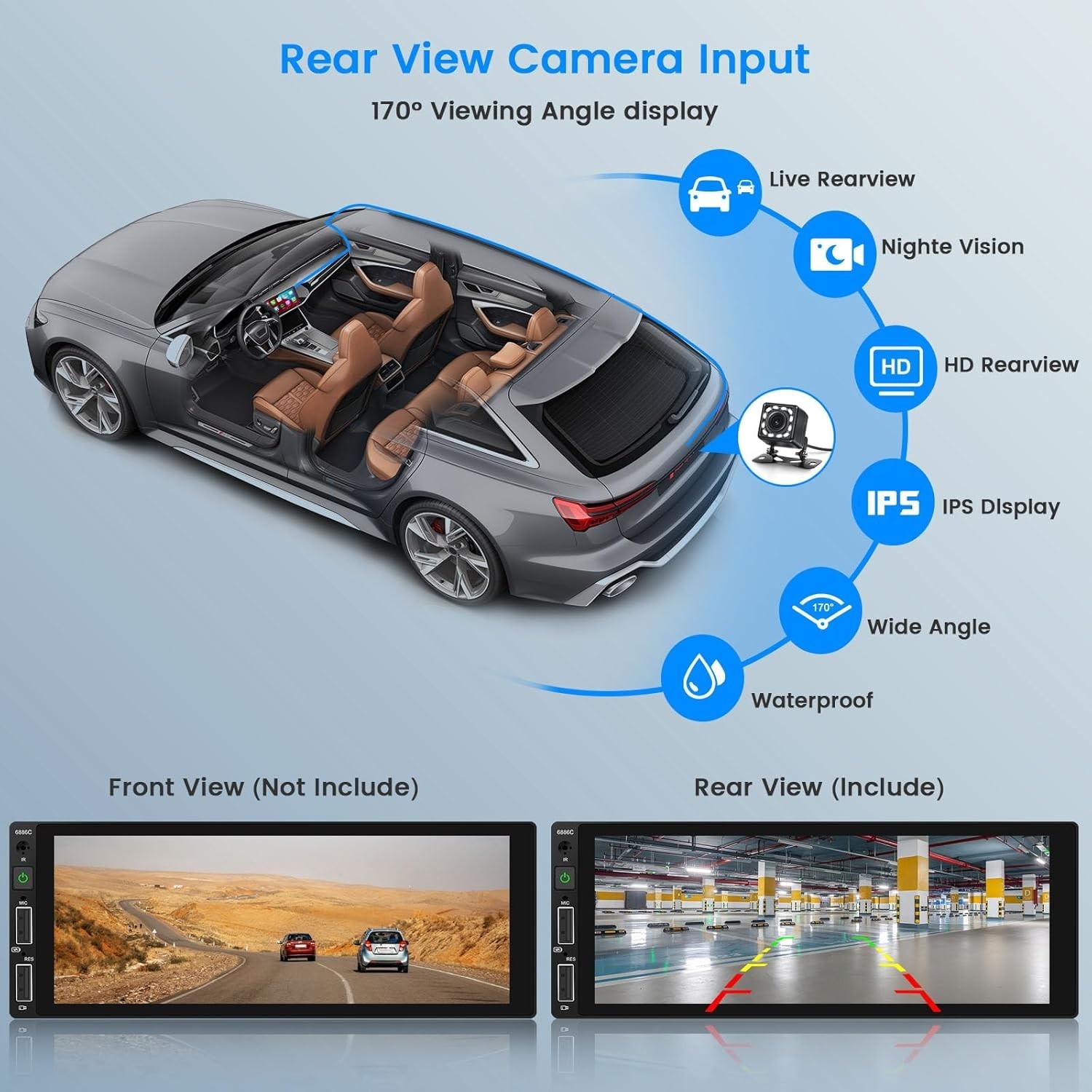 Advanced 6.9 Inch Car Audio Stereo with Wireless Carplay & Enhanced Connectivity