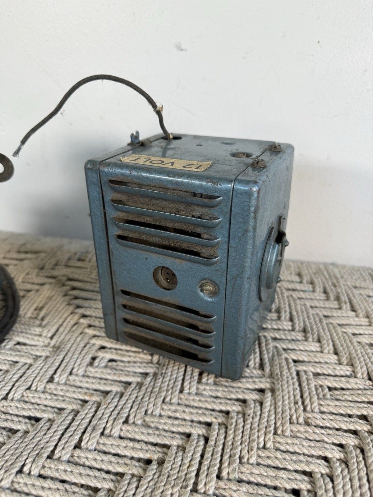 🍊Vintage 1950s Allstate Sears Blue AM Car Radio Model 6268? w/ Power Unit RARE
