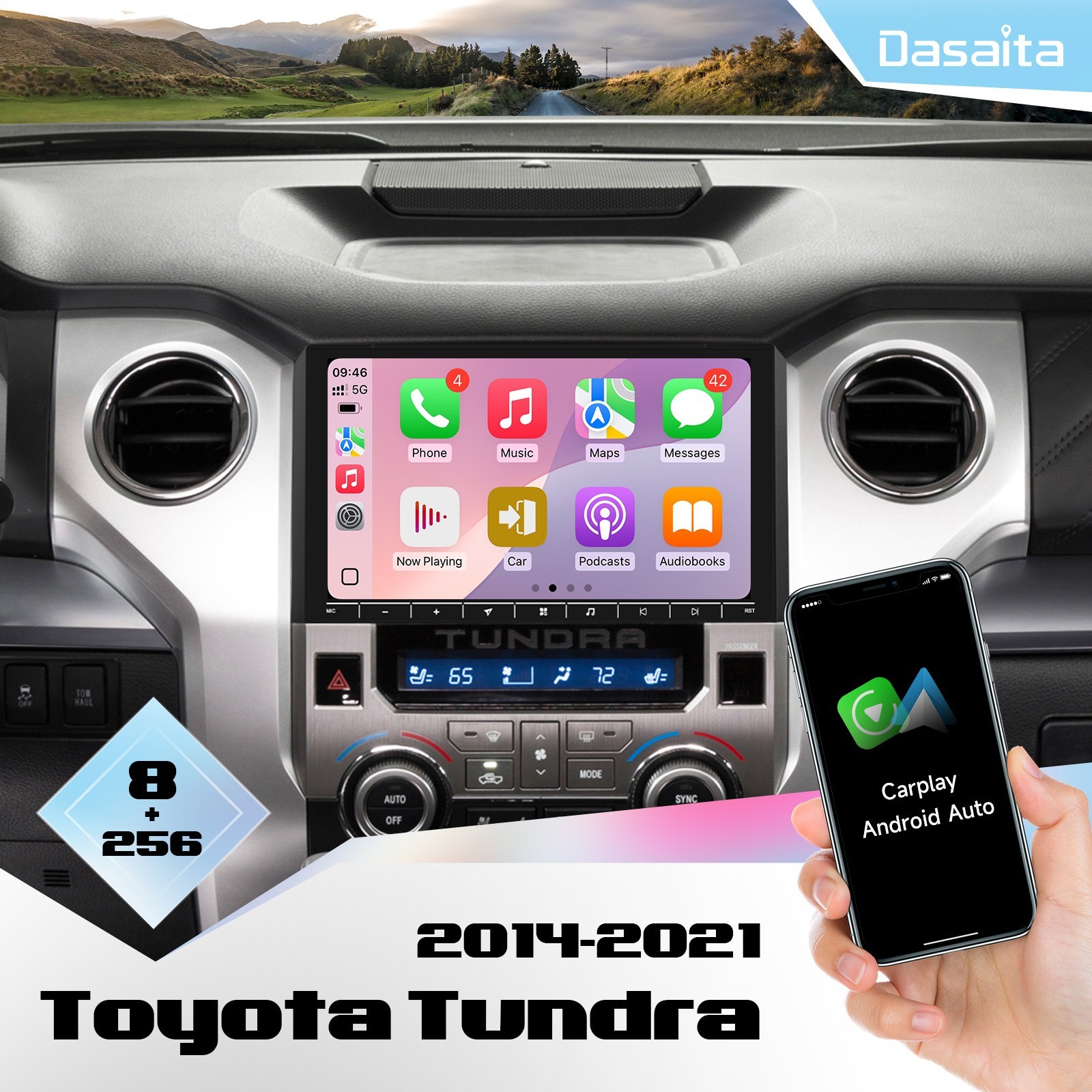 Car Stereo Vivid 13 for Toyota Tundra 2014-2021 Carplay DTS 10.2″ Radio DTS