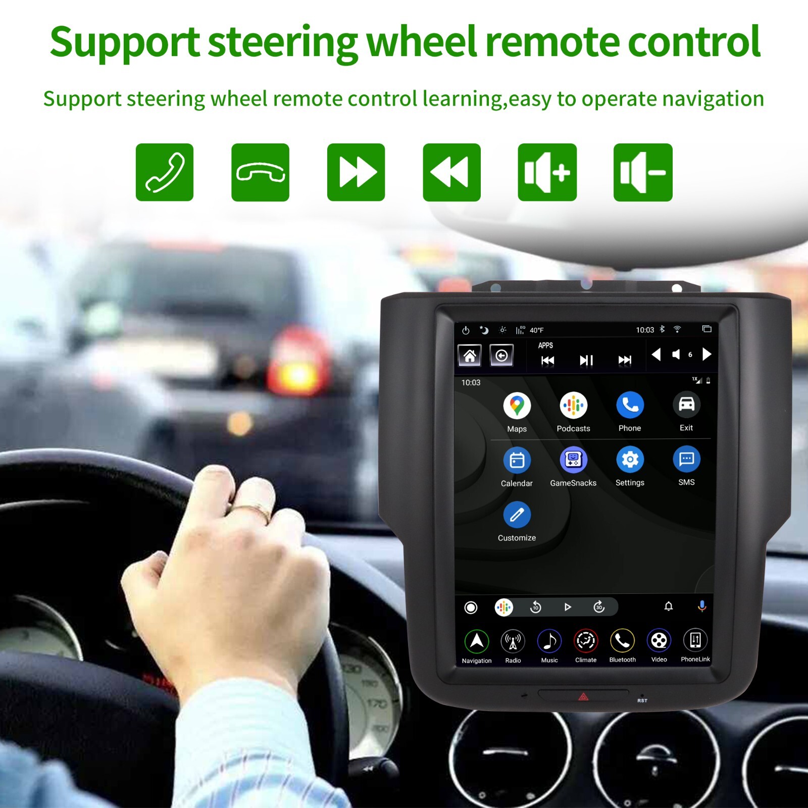 GEN 4 Android Car Radio Stereo For Dodge RAM 1500 2500 3500 2013-2018 GPS Navi