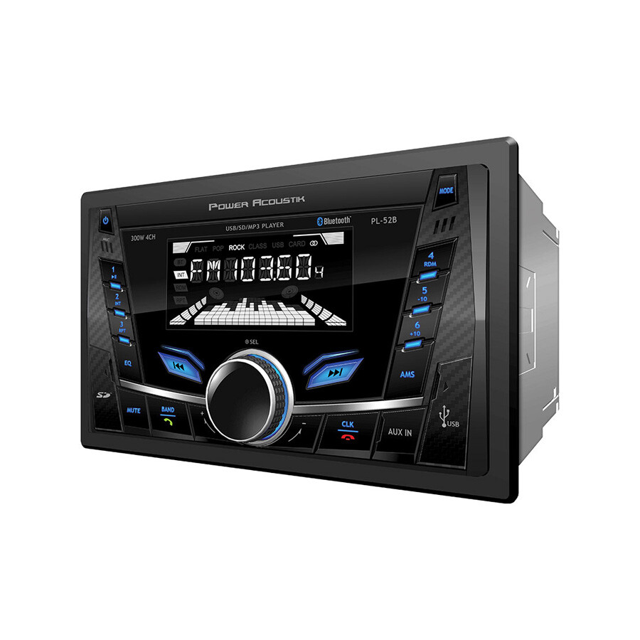 Power Acoustik PL-52B Digital Media Headunit Dynamic Carbon Faceplate Finish