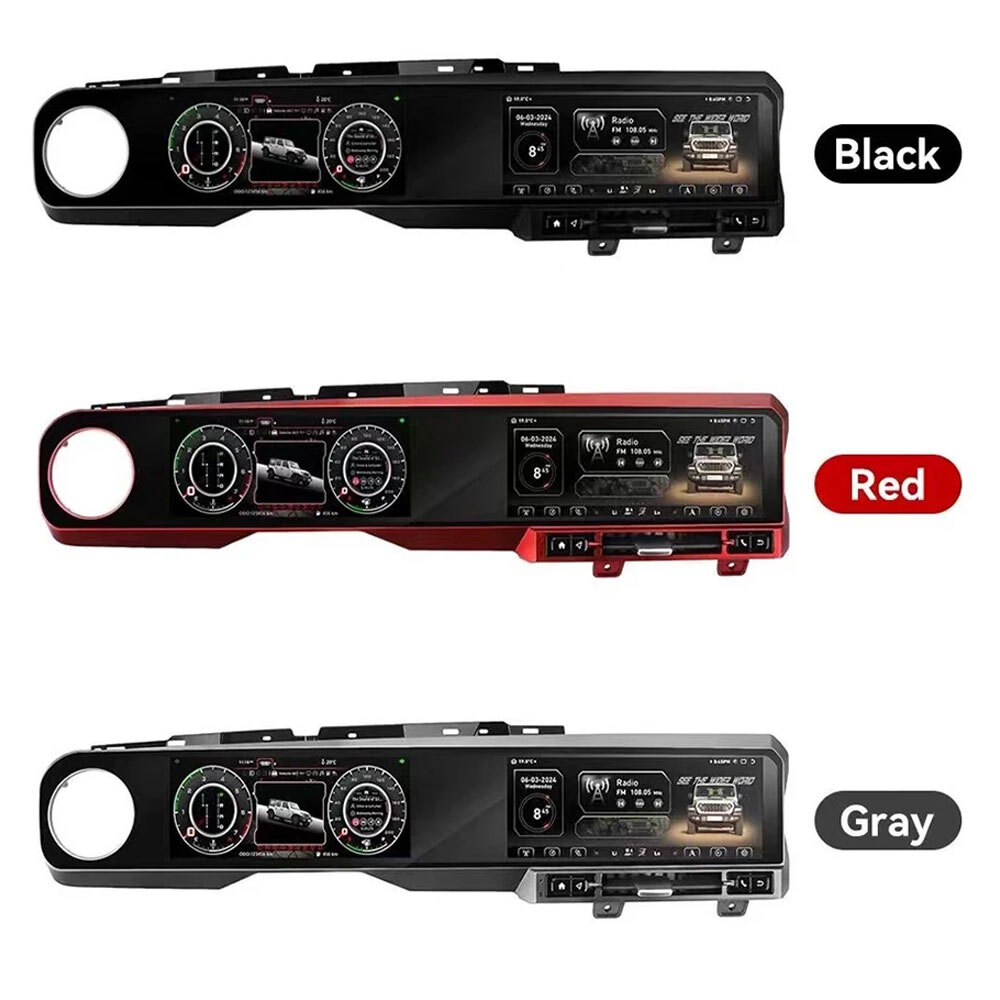 12.3+12.3Inch For Jeep Wrangler 2018-2022 Car GPS Player Radio Stereo Navi 128G