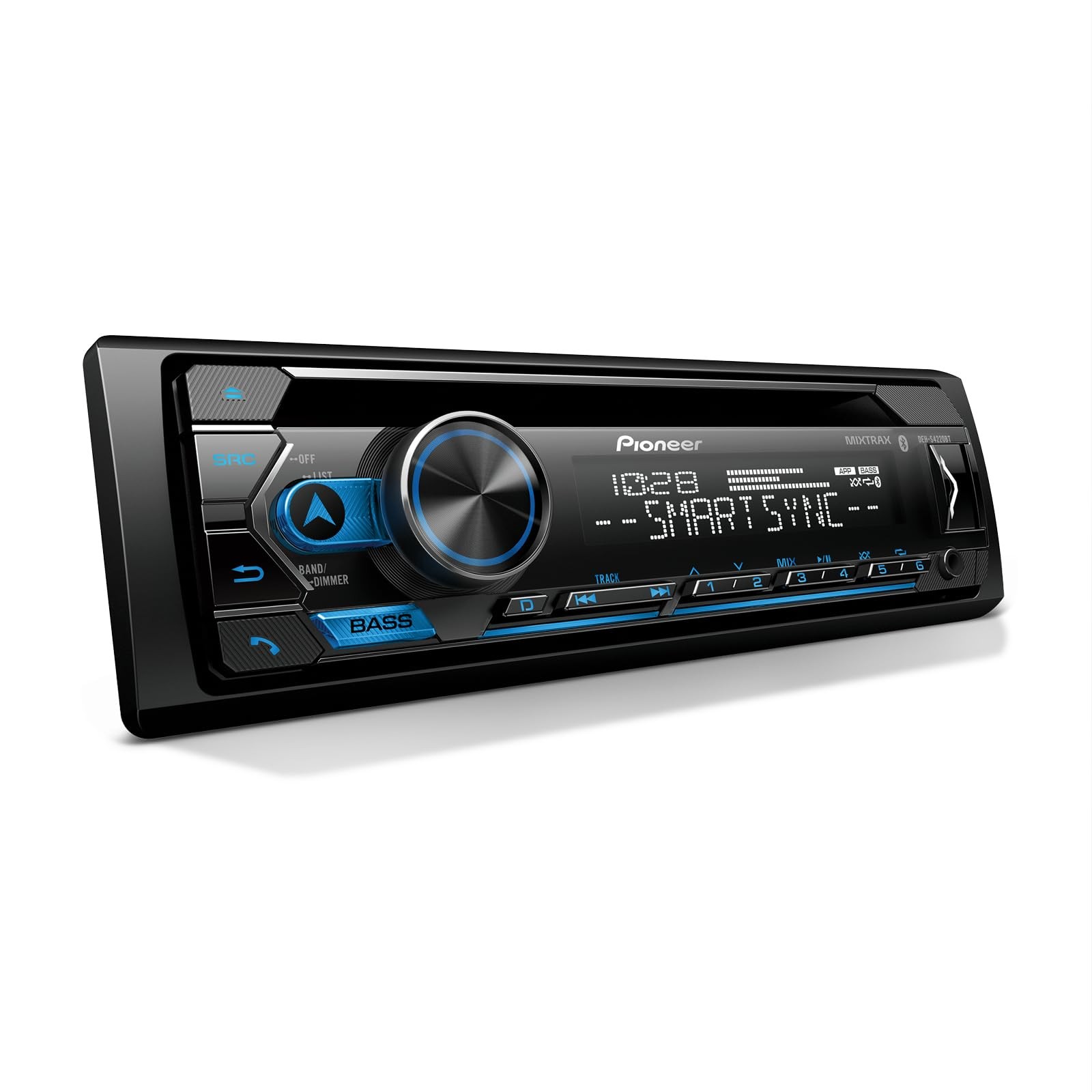 DEH-S4220BT 1-Din CD Receiver – Bluetooth, USB/AUX, Color Change, FLAC, AM/FM…