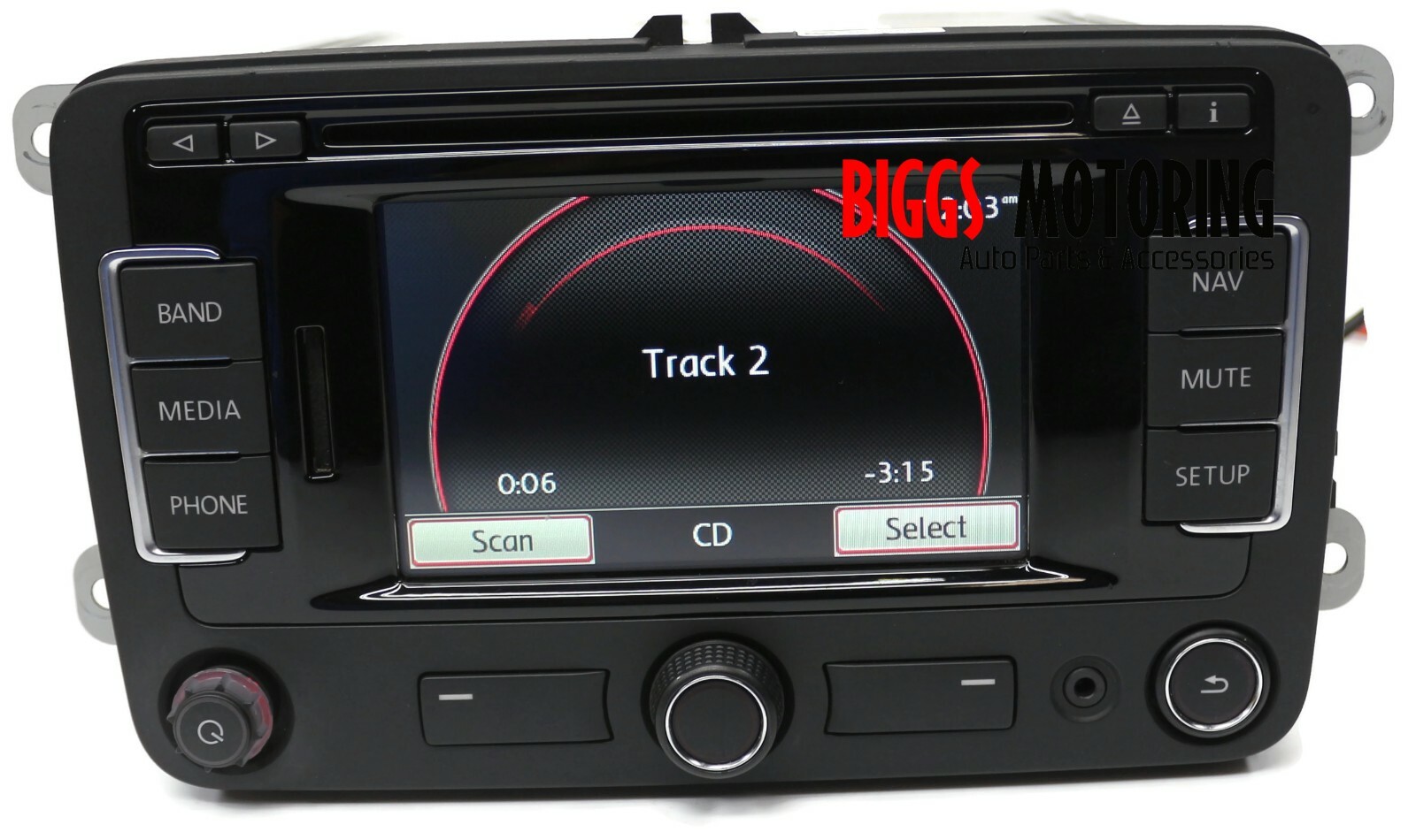 2009-2017 VW Tiguan Navigation 1752 Radio Cd Player Display Screen 1Q0 035 274 B
