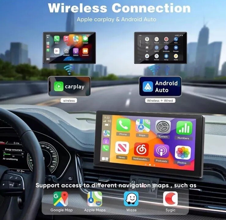 Car Multimedia Player T86DVR 9.3″ Smart Player Apple Car Play Android Audio DVR