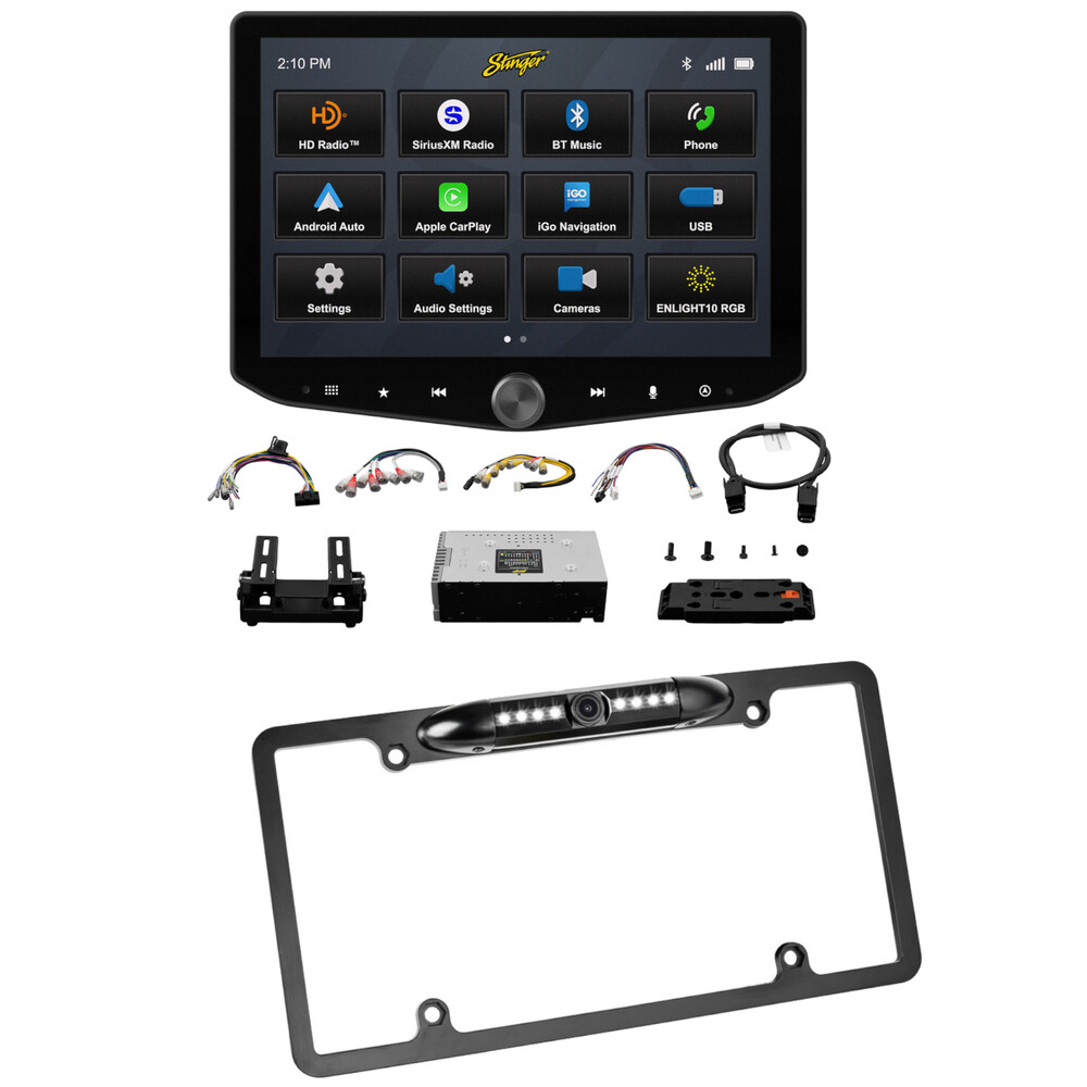 Stinger IX210 (HORIZON10) 10″ Multimedia Receiver + License Plate Camera