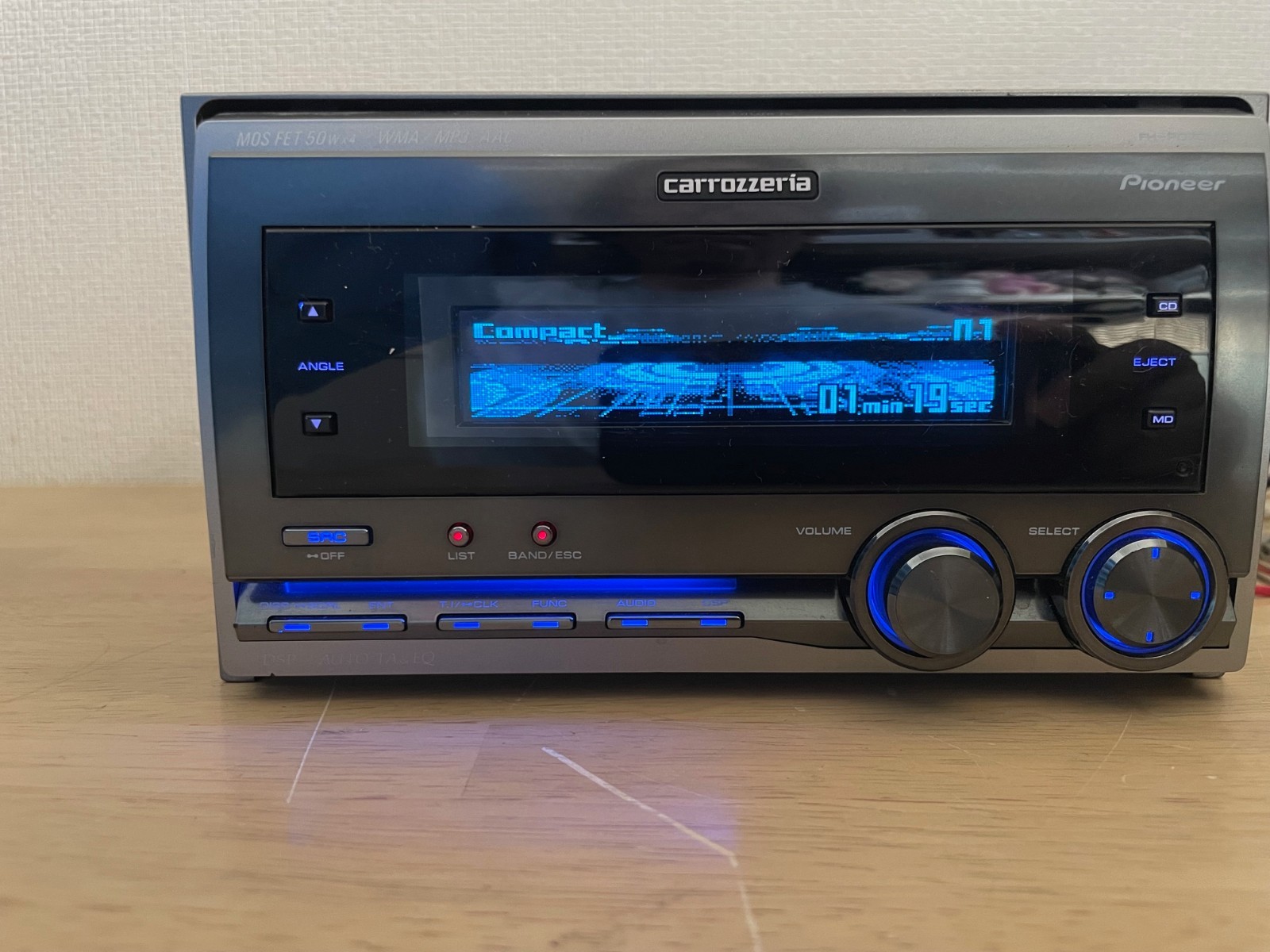 Pioneer Carrozzeria FH-P070MD 2DIN Car Audio CD MD AUX Player With Bluetooth