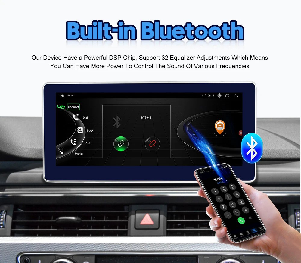 12.3″For Honda Acura MDX 2007-2013 Car GPS Radio Stereo Carplay Android Auto 64G