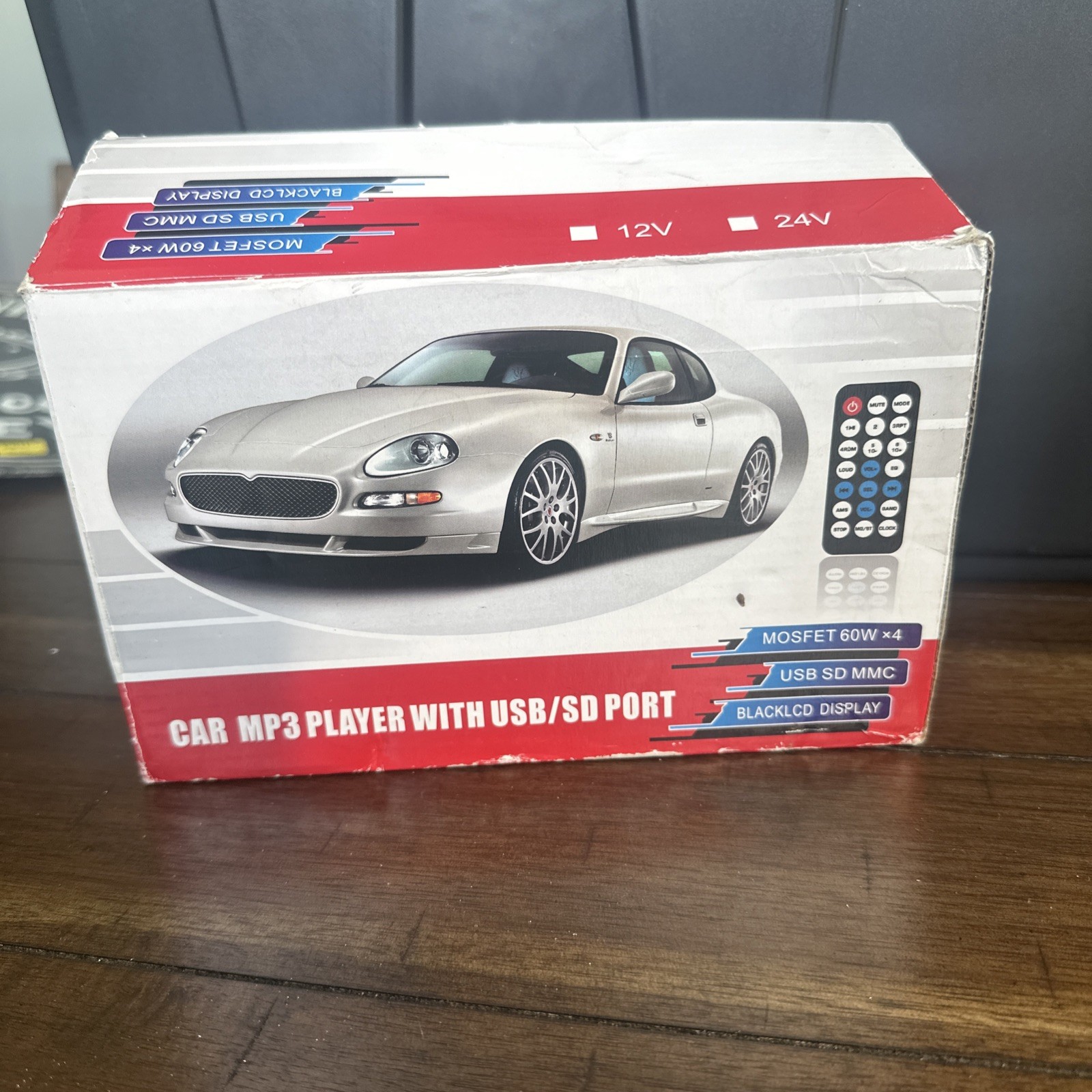 Aigoss Car MP3 Player With USB SD MMC Port 60W x 4