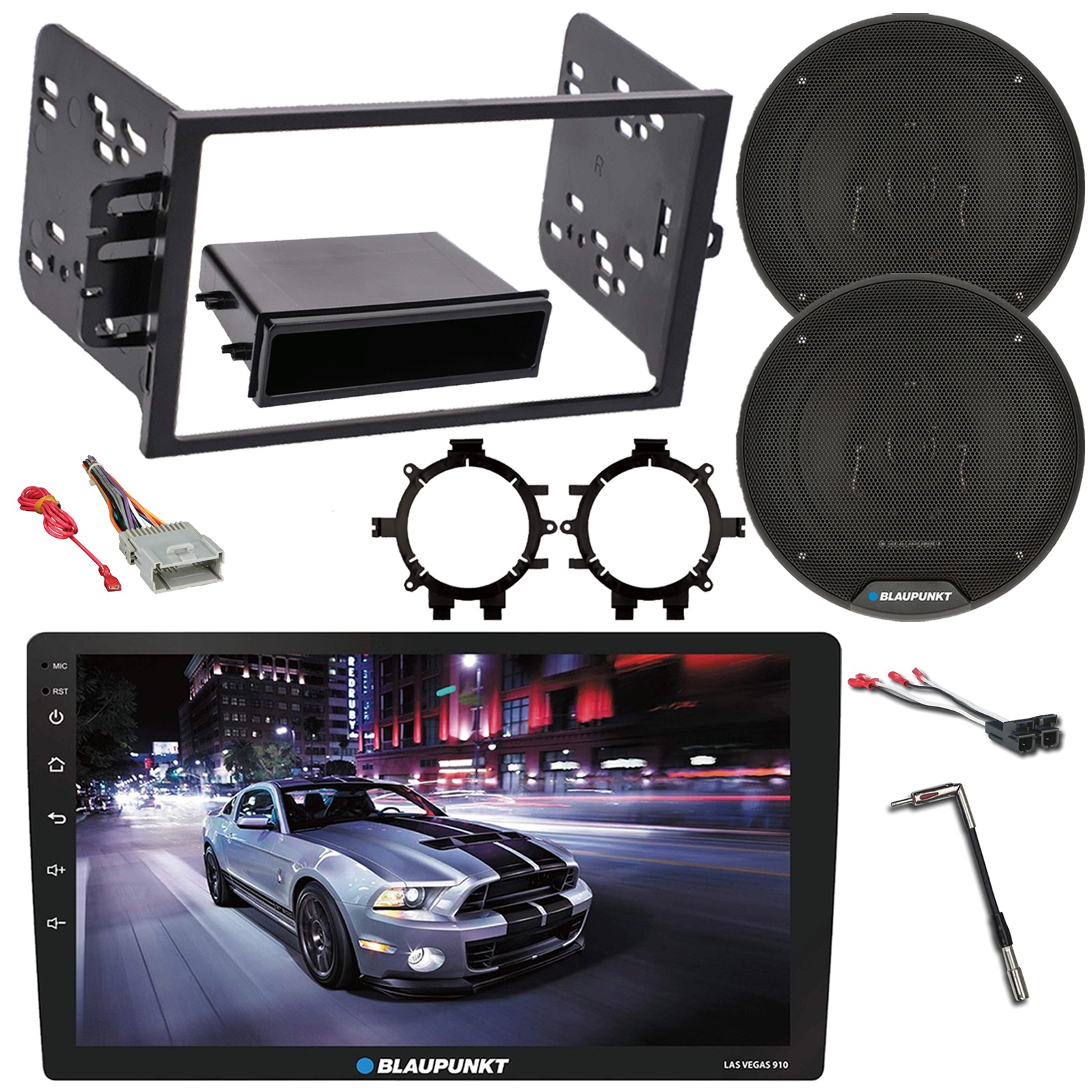 Blaupunkt 10″ Touchscreen WiFi Radio, 2x 6″ Speakers w/Accessories (GM Cars)