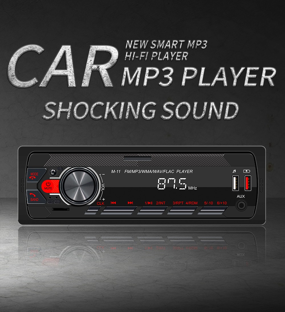 Bluetooth Vintage Car FM Radio MP3 Player USB Classic Stereo Audio Receiver AUX