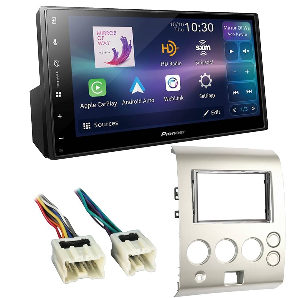 Pioneer DMH-W3050NEX Wireless Apple CarPlay Stereo Kit for 2004-07 Nissan Titan