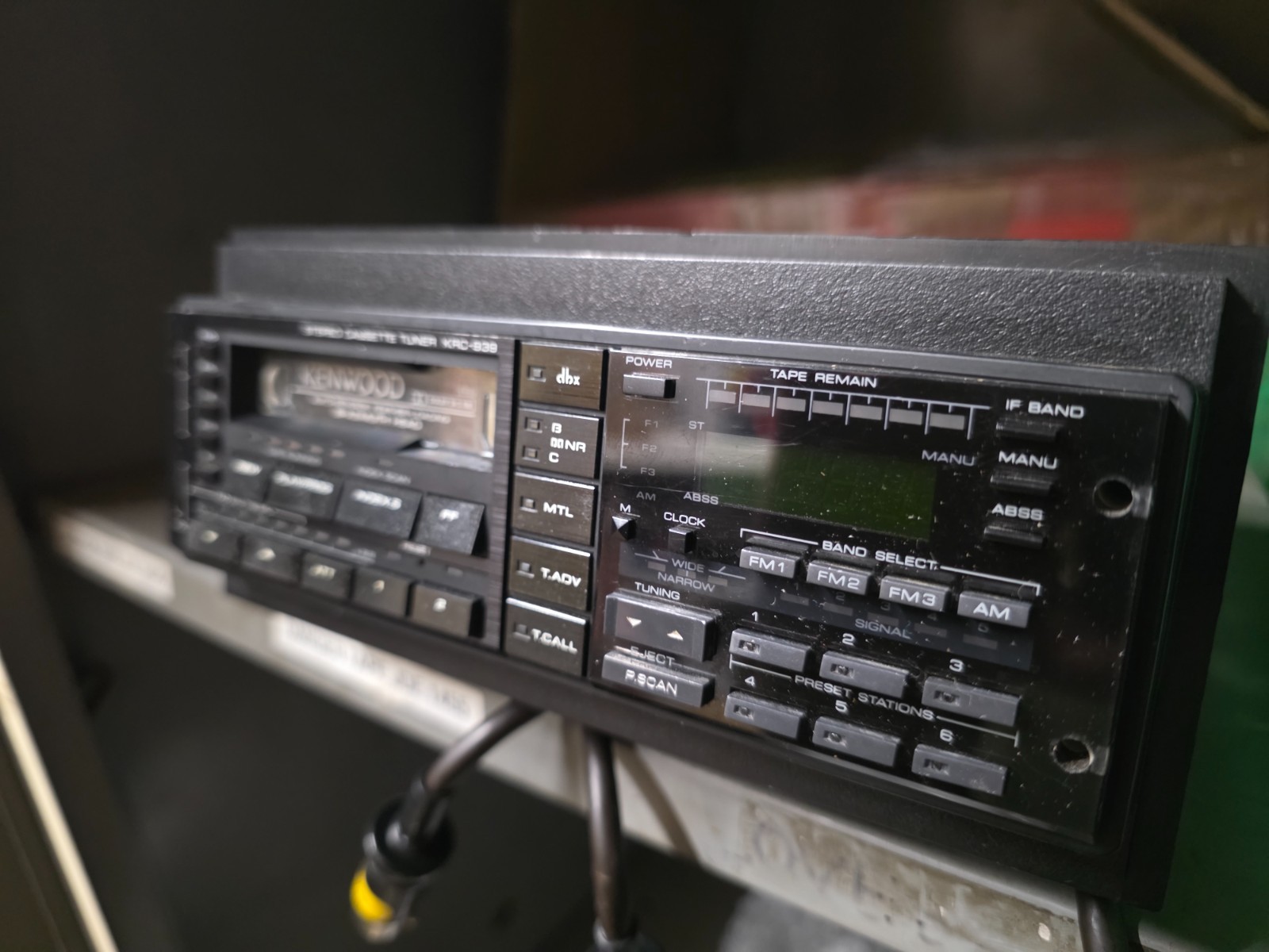 Kenwood KRC 939 cassette tuner. This radio has no internal amplifier .