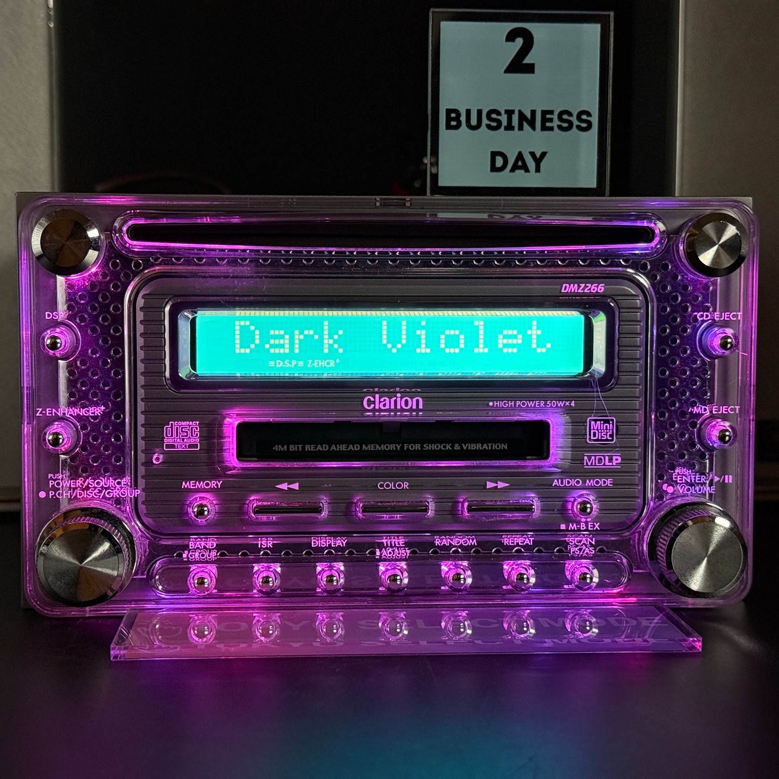 Clarion DMZ266 2DIN Car Audio CD MD Player JDM DSP 12-Color Illumination Stock