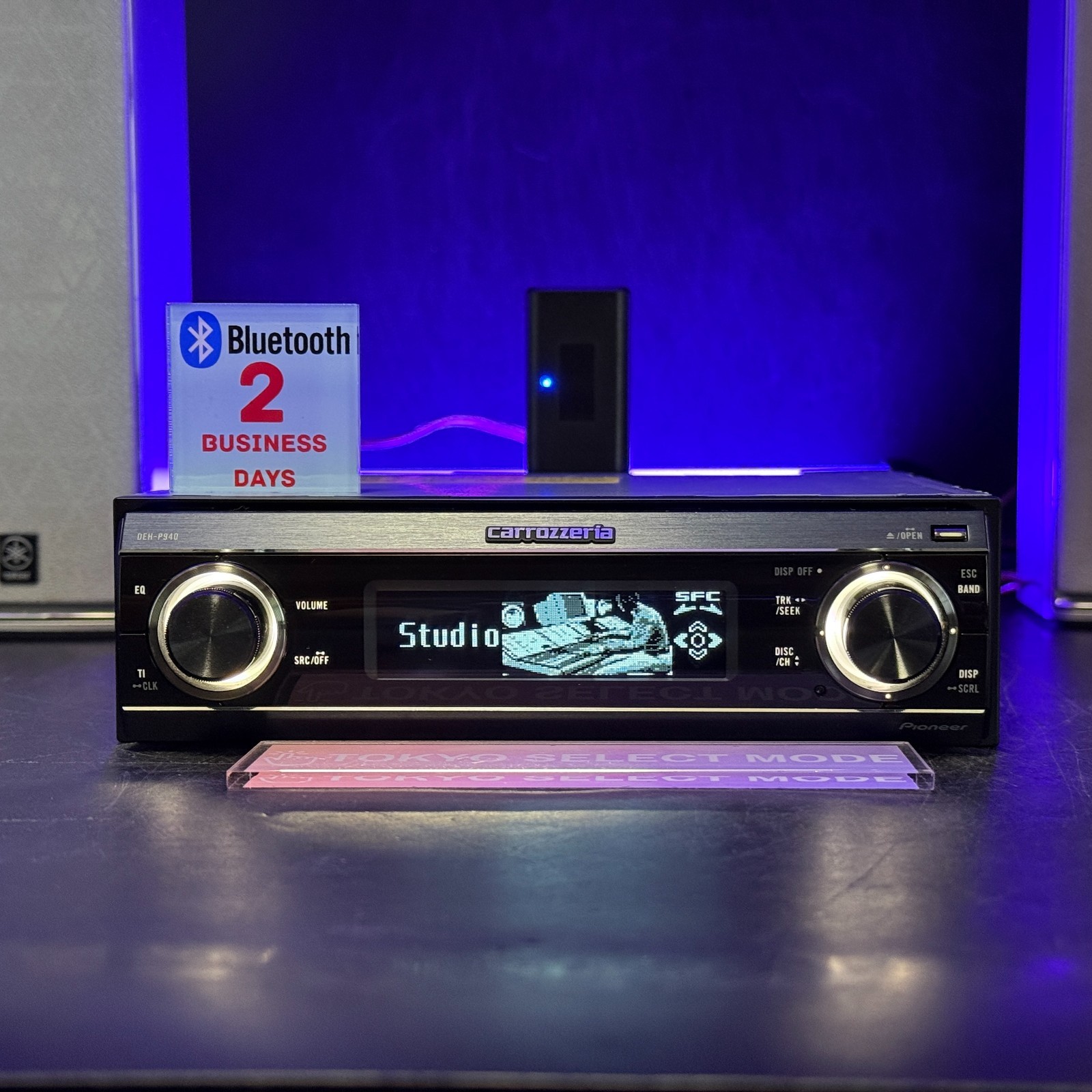 Pioneer Carrozzeria DEH-P940 CD Player DSP SFC AUX 1DIN Added BT Tested In Stock