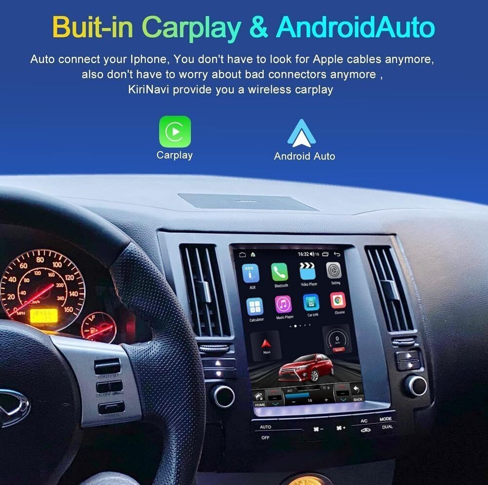 9.7″ For Infiniti FX35 FX45 2003-2006 Android CarPlay GPS 32GB Car Stereo