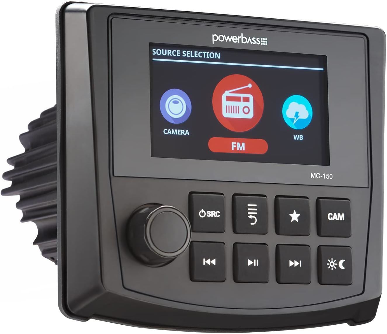 Powerbass MC-150 Dual-Zone Digital Media Center 3″ Color TFT Display & Bluetooth