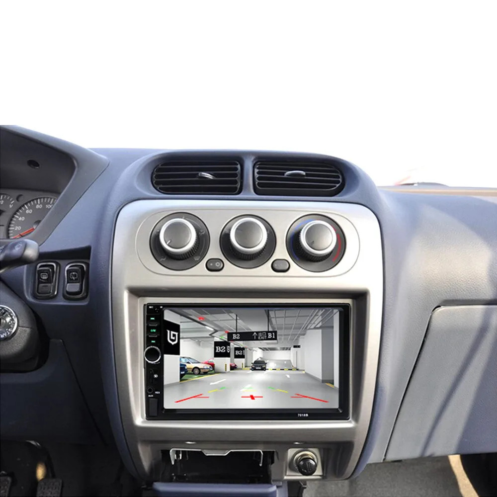 7″ Double 2 DIN Car MP5 Player Bluetooth Touch Screen Stereo Radio With Camera~