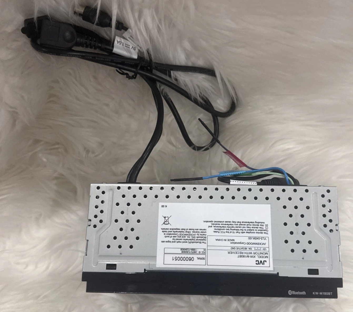 JVC KW-M180BT 2-DIN 6.8″ Screen – FOR PARTS ONLY, NOT WORKING!