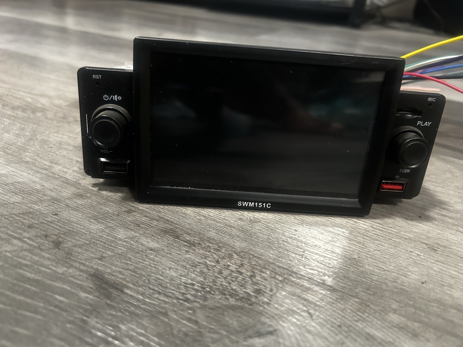 SWM151C 1 DIN In-Dash Touchscreen Car MP5 Player Head Unit w/ AUX Input