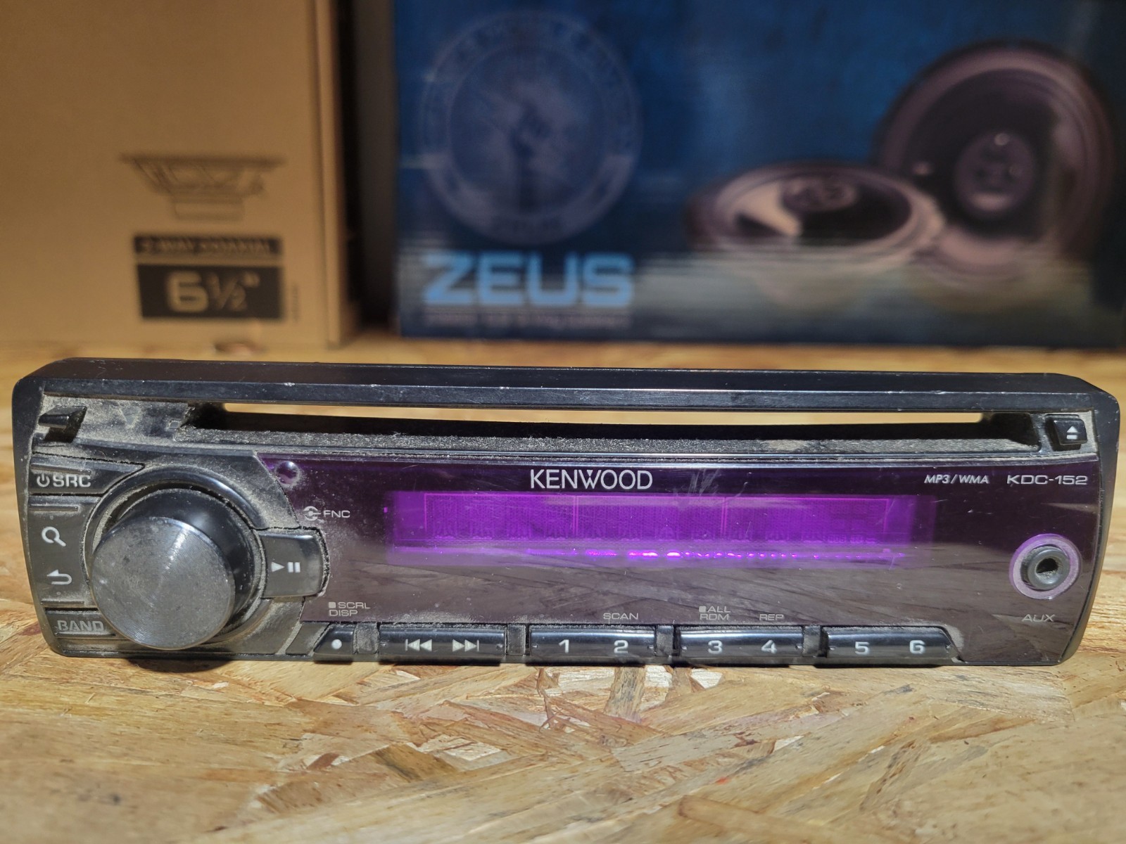 Kenwood KDC-152 CD MP3/WMA Player Receiver FACEPLATE ONLY Used Tested