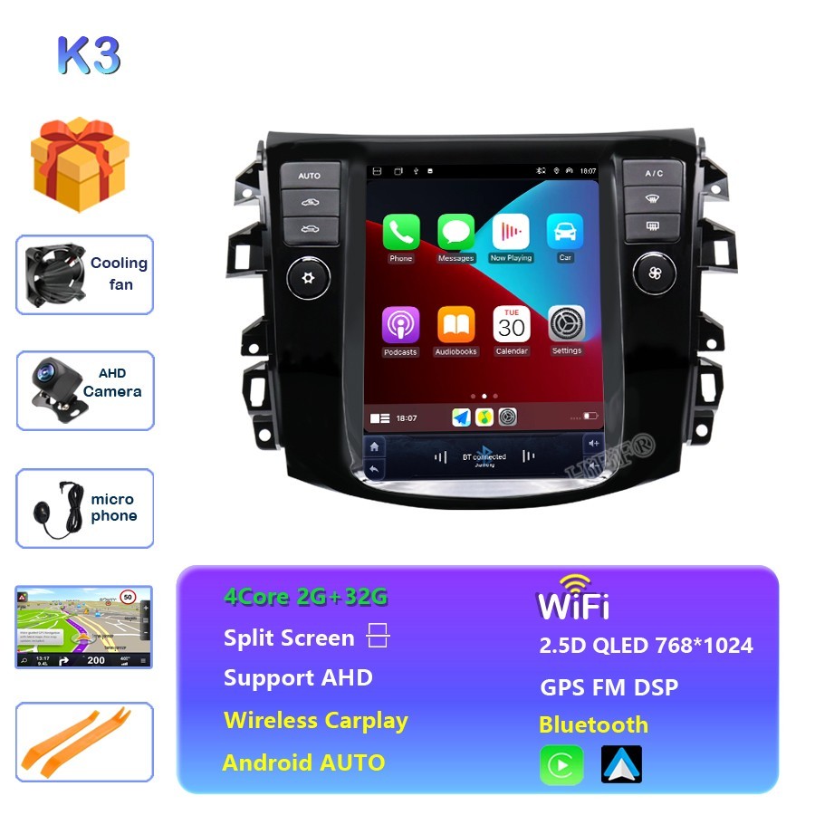 Android 15 Carplay Car Stereo Radio GPS Navi For Nissan NAVARA NP300 2016-2022