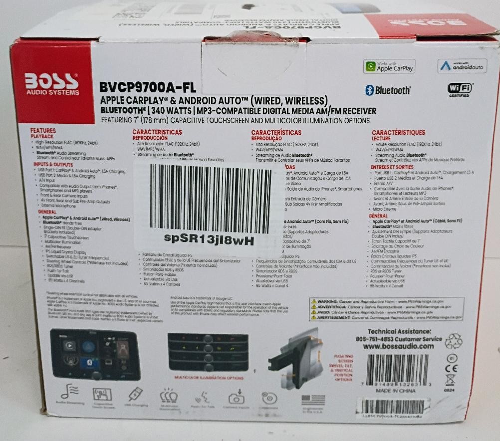 BOSS AUDIO CAR STEREO OPEN BOX CONDITION (P10024370)