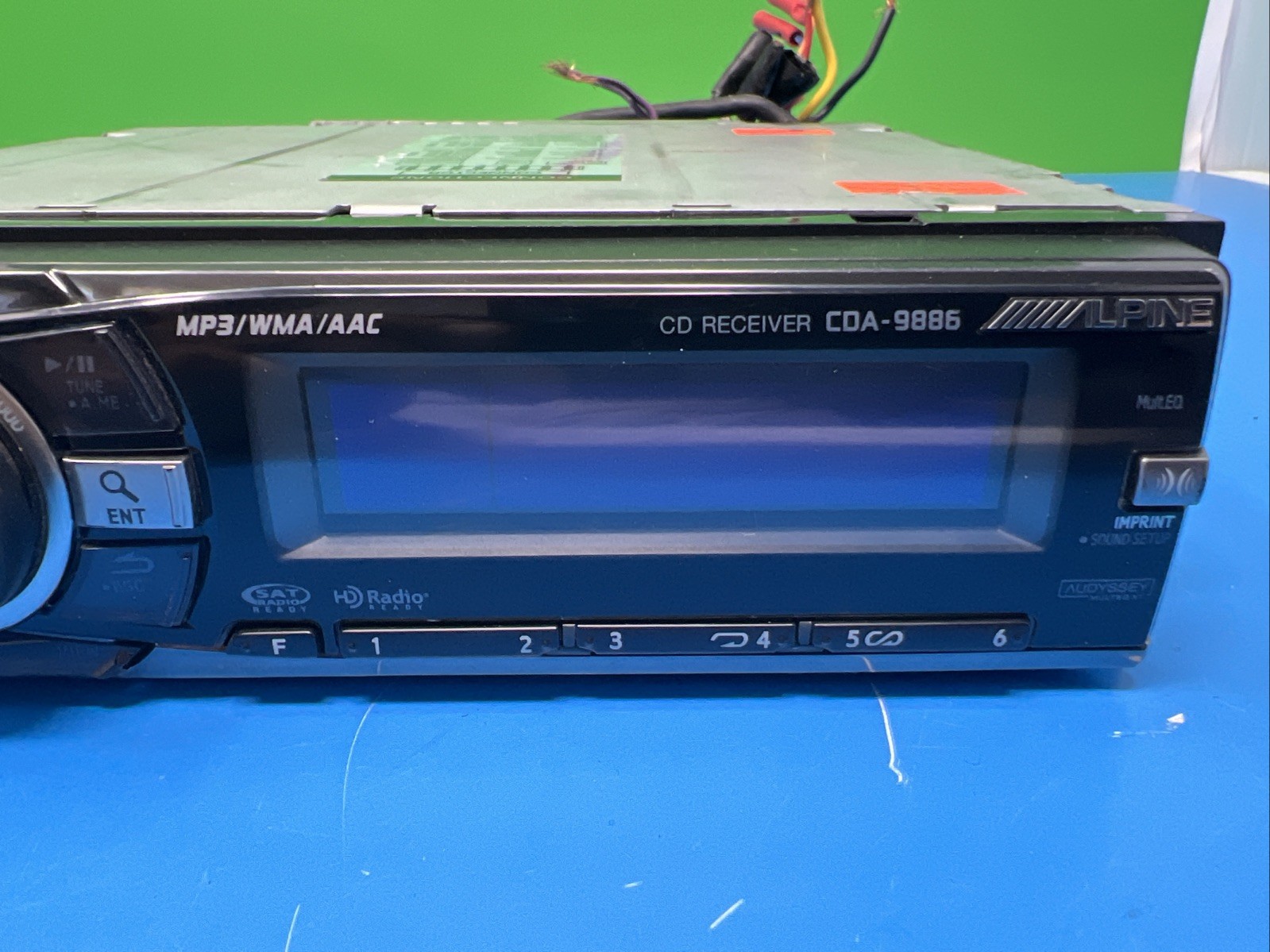 SUPER RARE ALPINE CDA-9886 CD PLAYER with BLUETOOTH adapter and USB