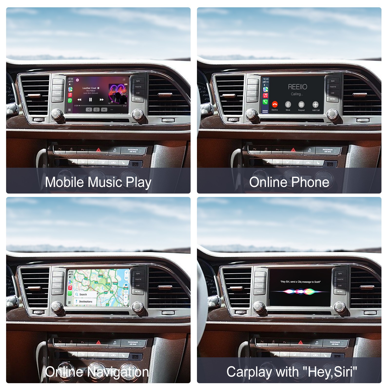 Wireless CarPlay Android Auto for VW Golf 7 Tiguan Passat Touareg MIB/MIB2