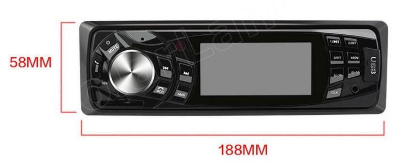 Single 1 Din 12V In-dash Car Radio Bluetooth FM Aux Input Car Stereo MP3 Player