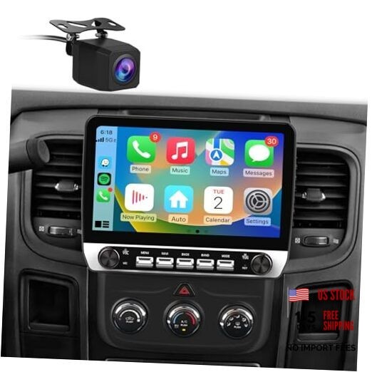 10.1″ Car Radio Stereo for Dodge RAM 1500 2500 3500 2GB+64GB 10.1′′ with Camera