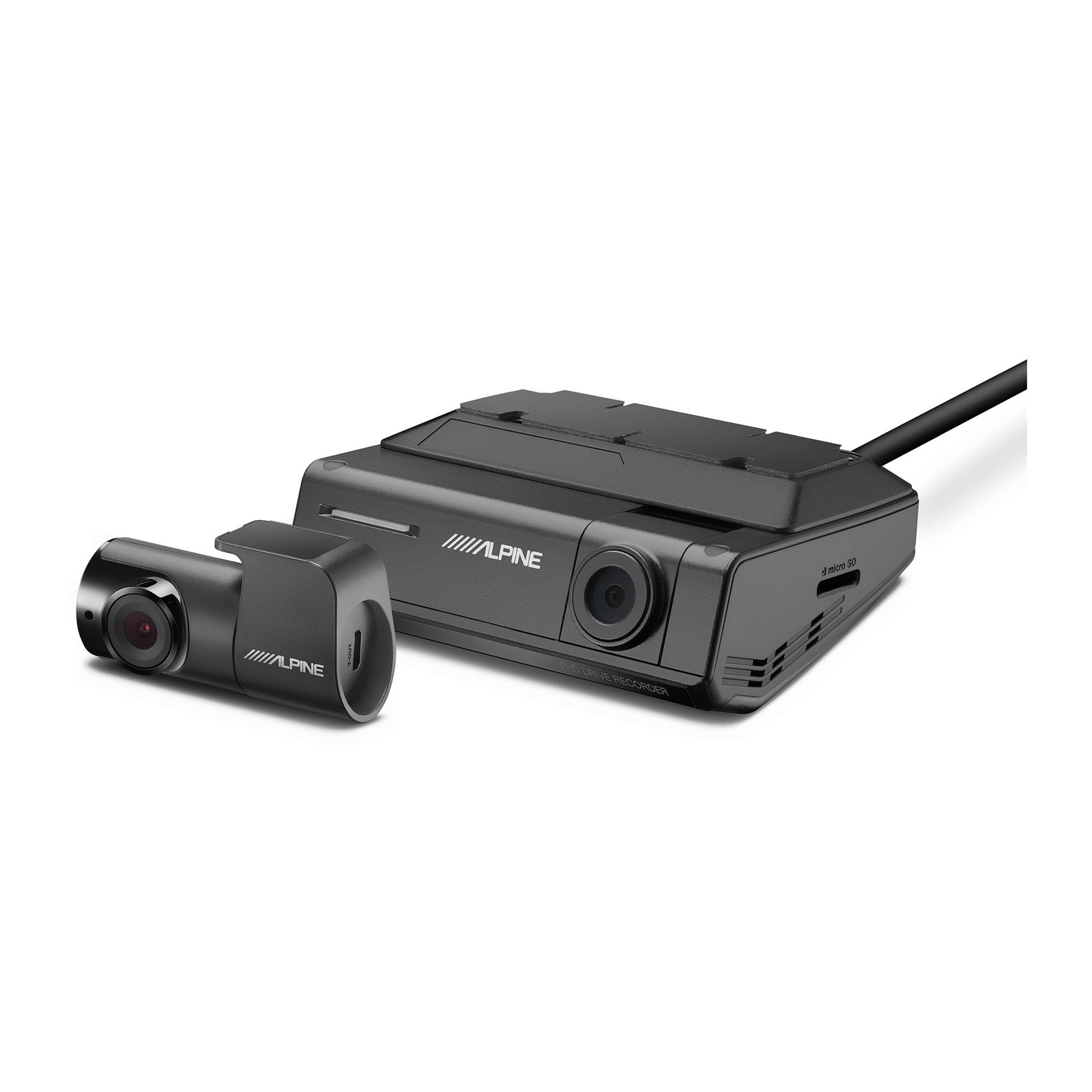 Alpine UTE-83BT Bluetooth Car Stereo with DVR-C320R Dash Camera