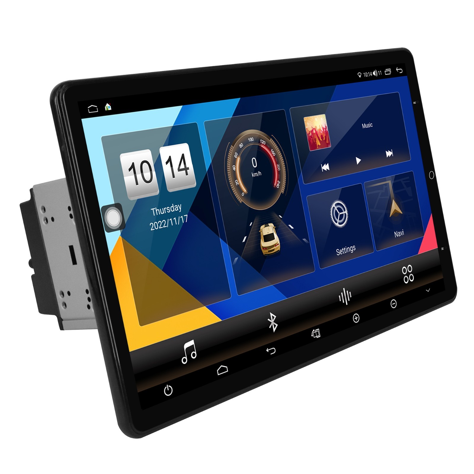 Rotatable Car Stereo Radio 2 DIN 13.3″ Touch Screen Android GPS Navi Wifi 128 GB