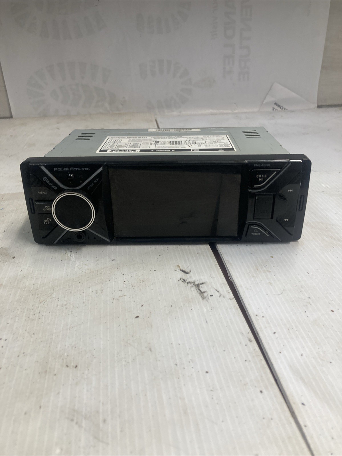 Power Acoustik PML-43HB Bluetooth Digital 1080P Multimedia Receiver w/ 4.3″ LCD