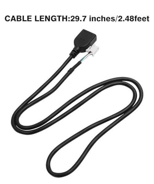 Car Stereo 4Pin & 6Pin USB Extension Harness Adapter (2 USBs Total) for
