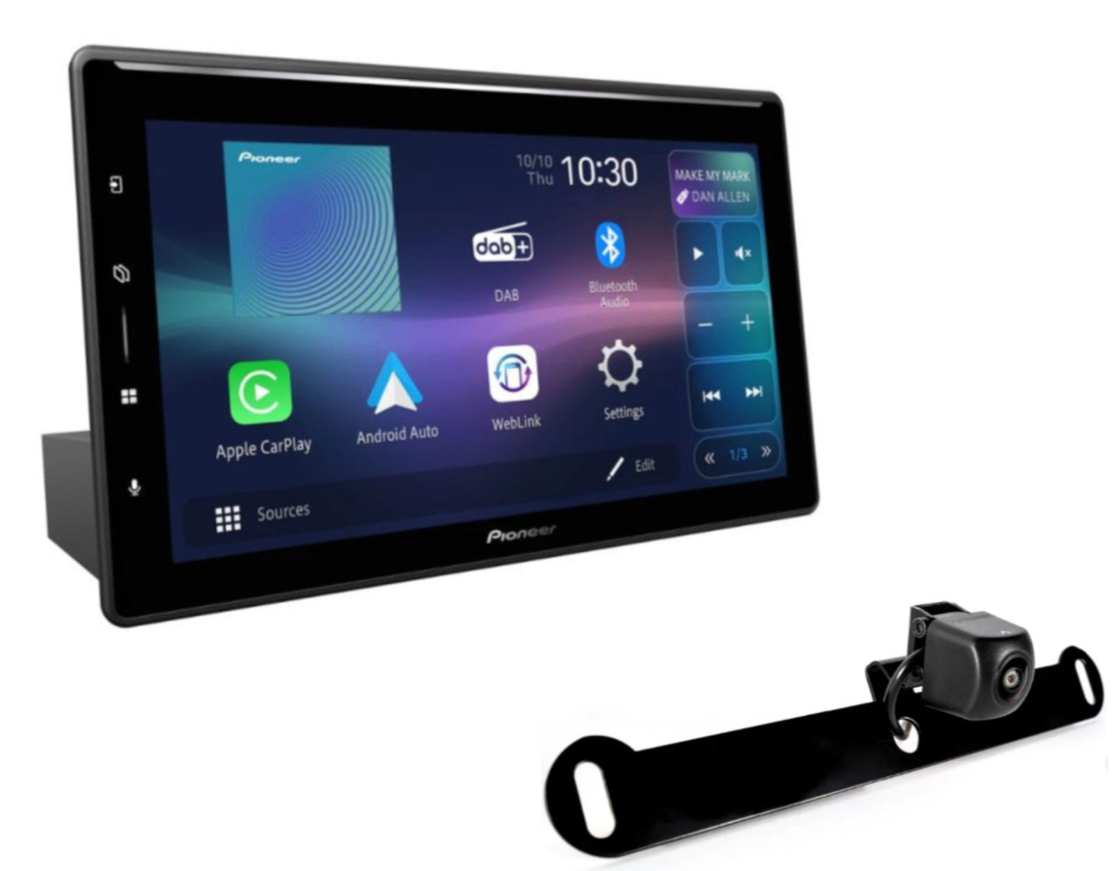 DMH-WT8000NEX 10.1″ Floating Screen Media Receiver with NDBC011 camera
