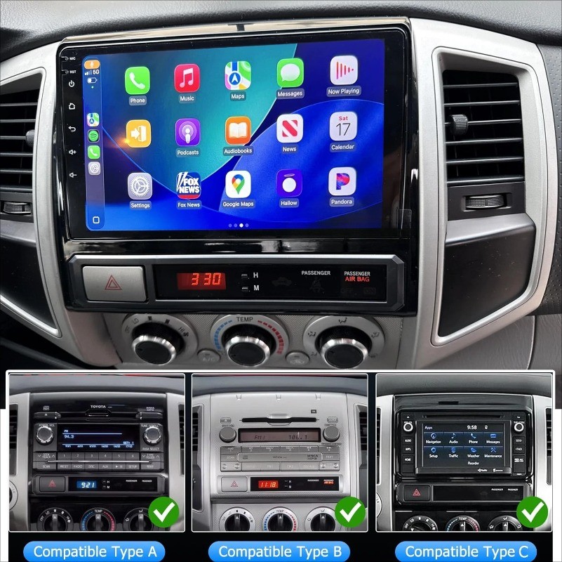 8 Core 64GB Car Radio For Toyota Tacoma 2005 – 2015 GPS Carplay Supports JBL AMP
