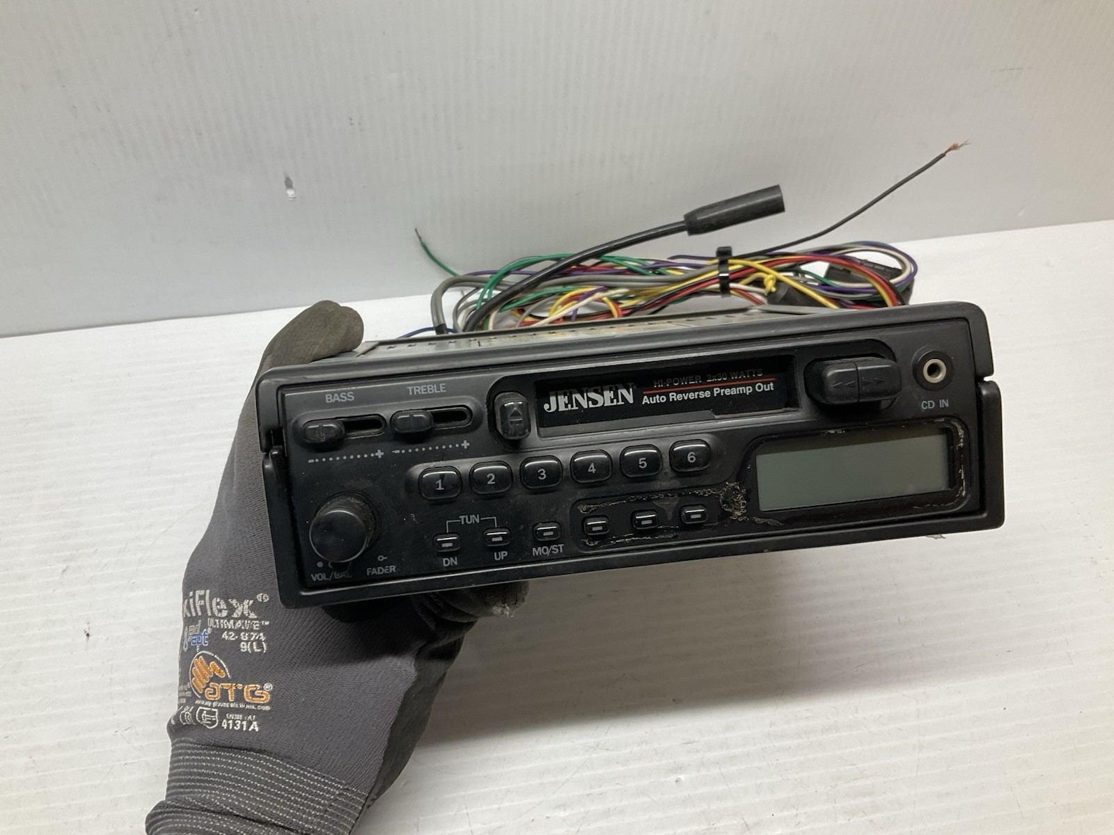 Jensen PC800 Auto Reverse AM/FM Stereo Cassette Player UNTESTED