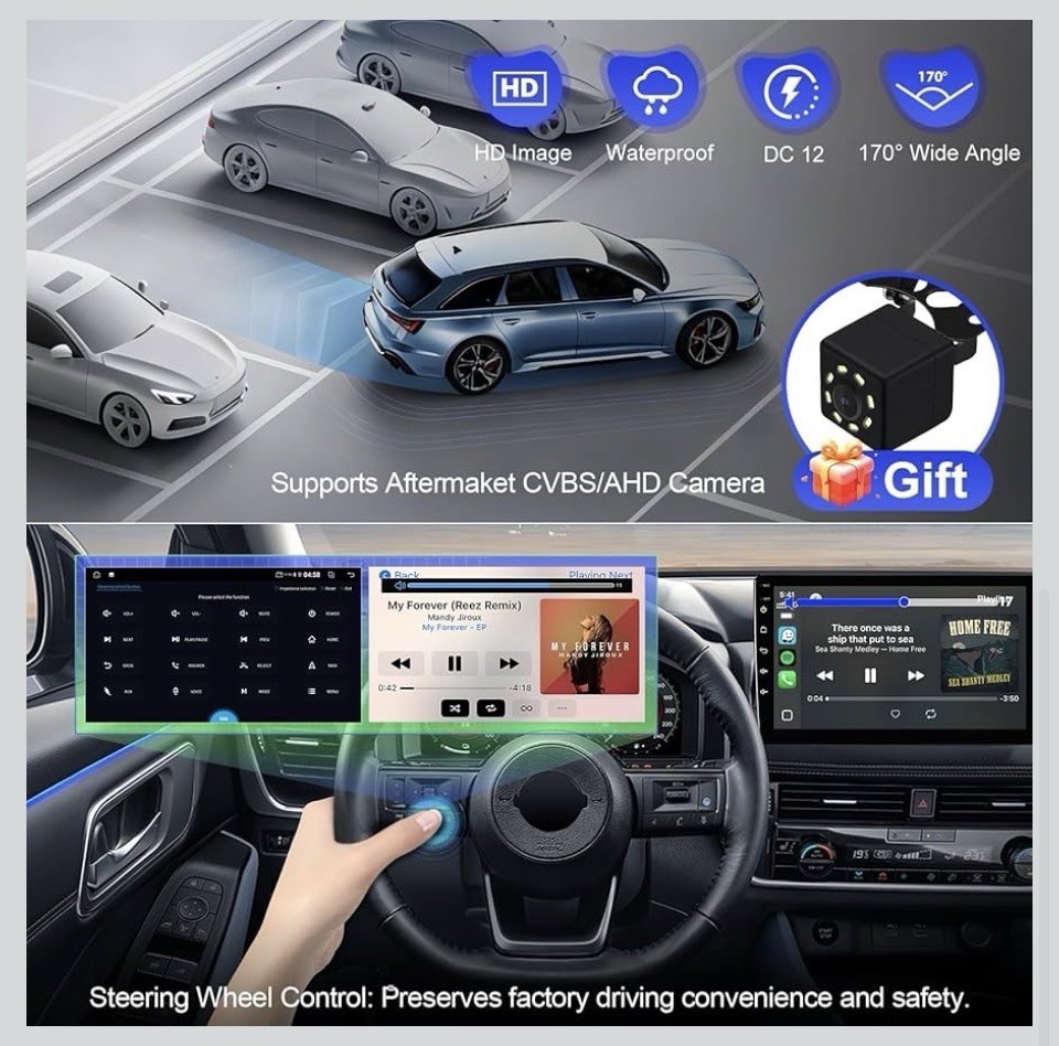 🔥Double Din Car Stereo for Hummer H3 2005-2010 W/9 Inch Touchscreen Radio, NIOB