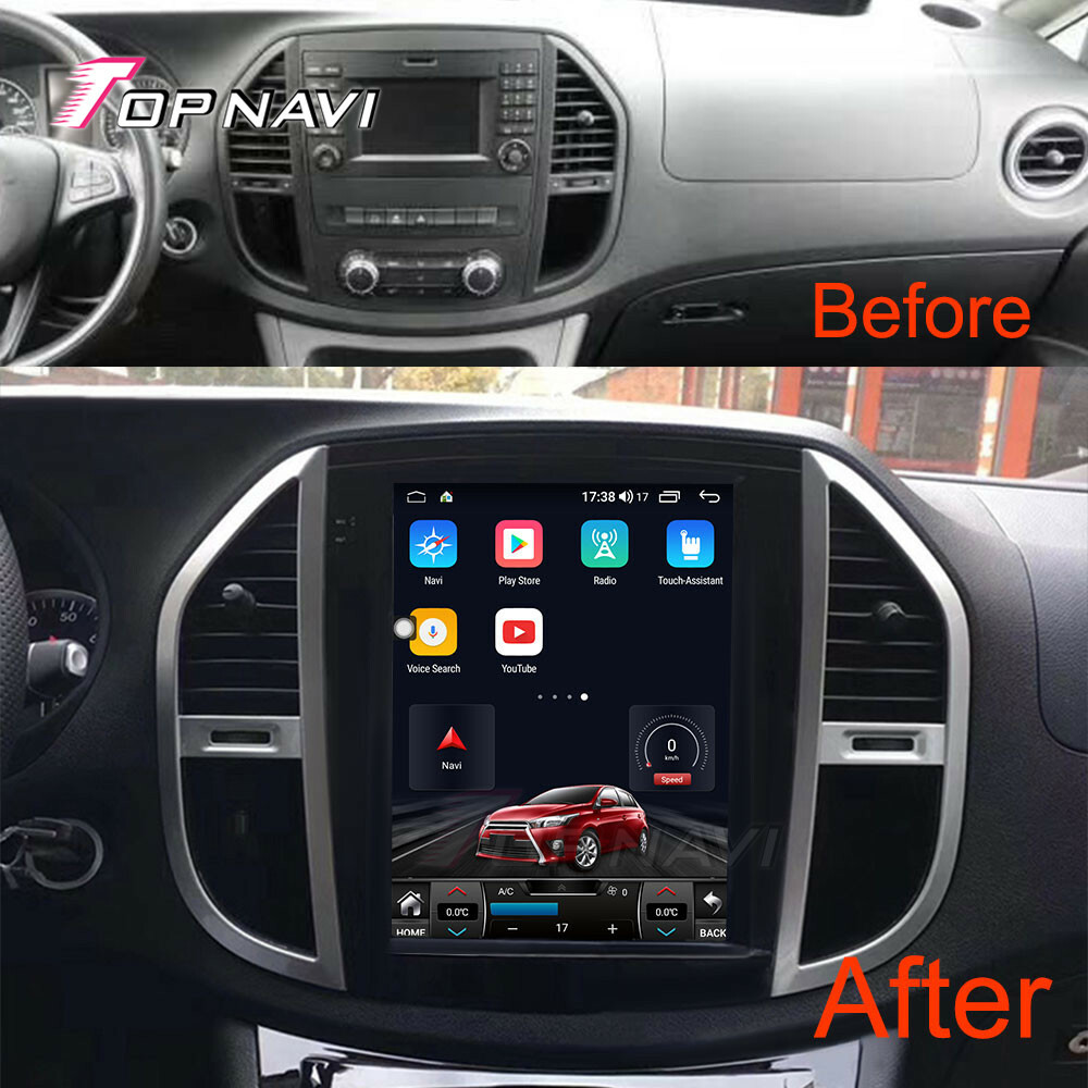 for Benz Vito 2013-2017 Androind 14.0 Car Stereo Radio GPS Navi 4G WIFI RDS BT
