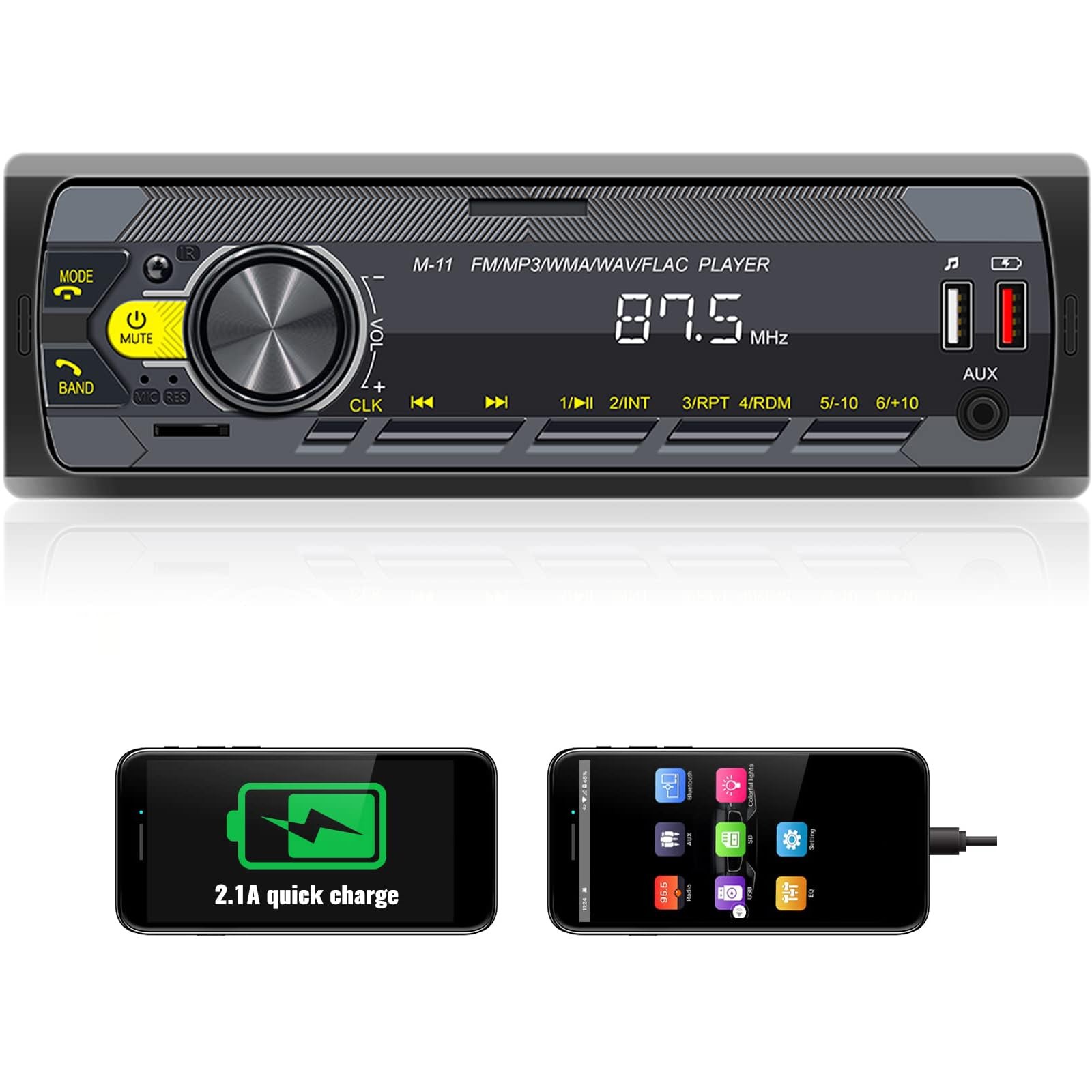 Receptor Multimedia De Un Din Với Asistente De Voz Y Control Por App Pro