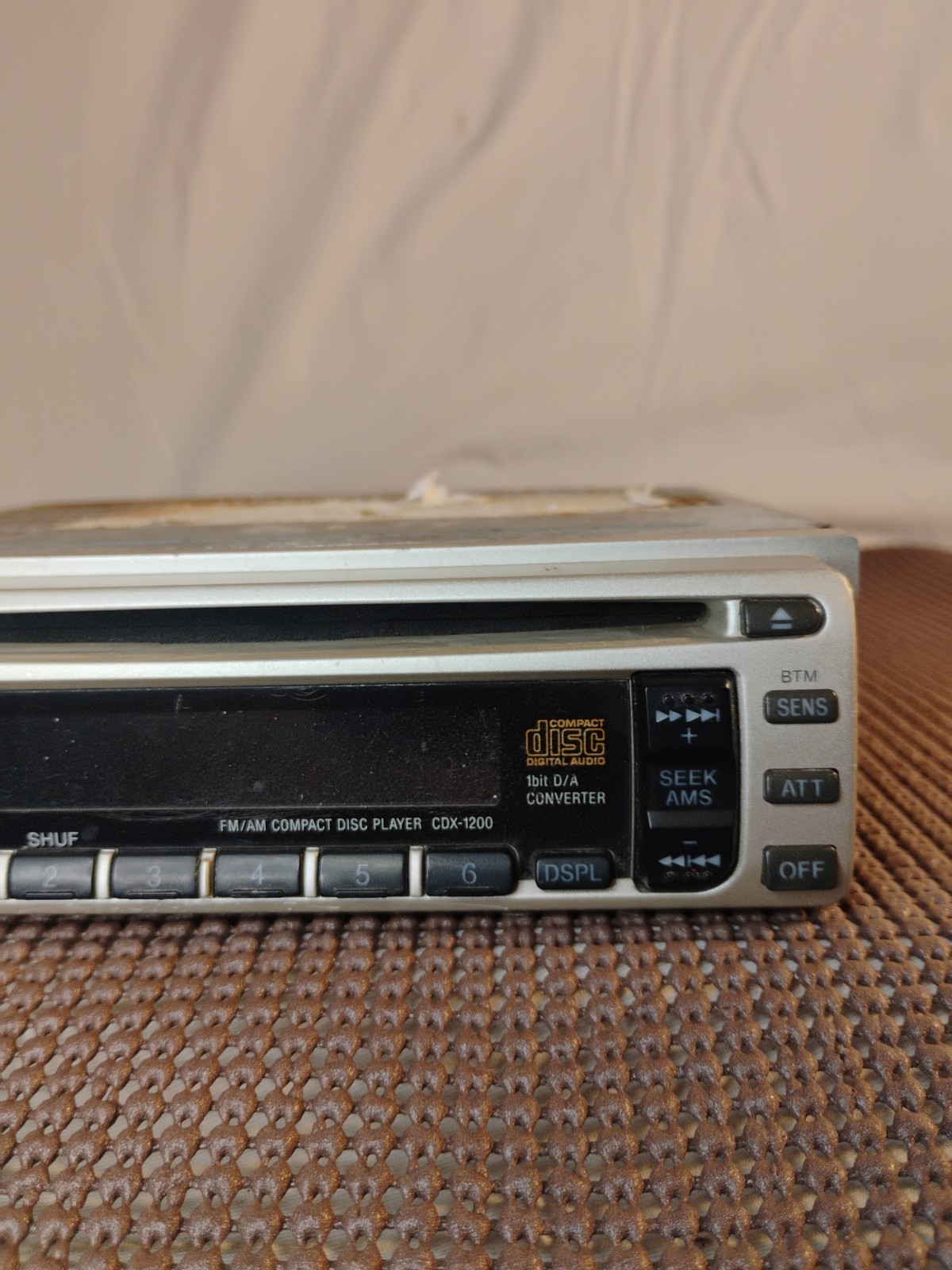 🔥Vintage Sony CDX-1200 Car Stereo Radio CD Player Untested Old School