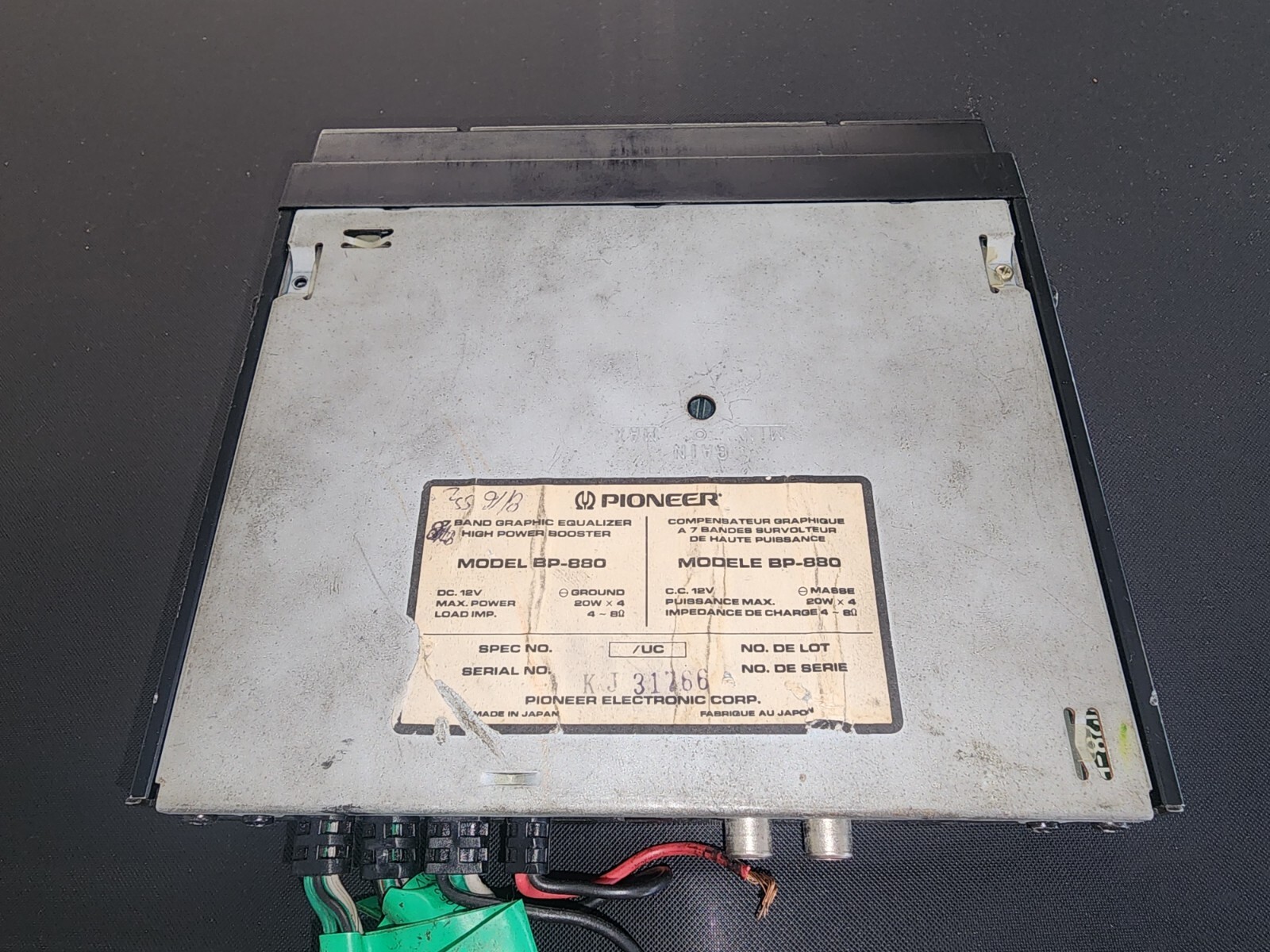 PIONEER BP 880 EQUALIZER Saleen Mustang Foxbody ROUSH COBRA 1988 – 1993
