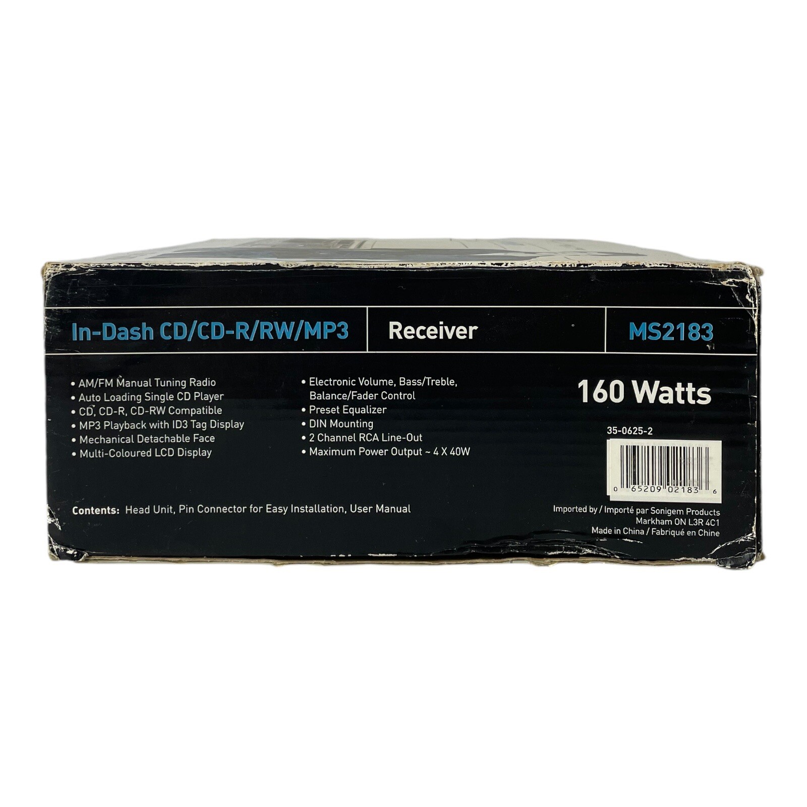 KOSS In-Dash CD/CD-R/RW/MP3 Receiver Detachable Face MS2183 160 Watts