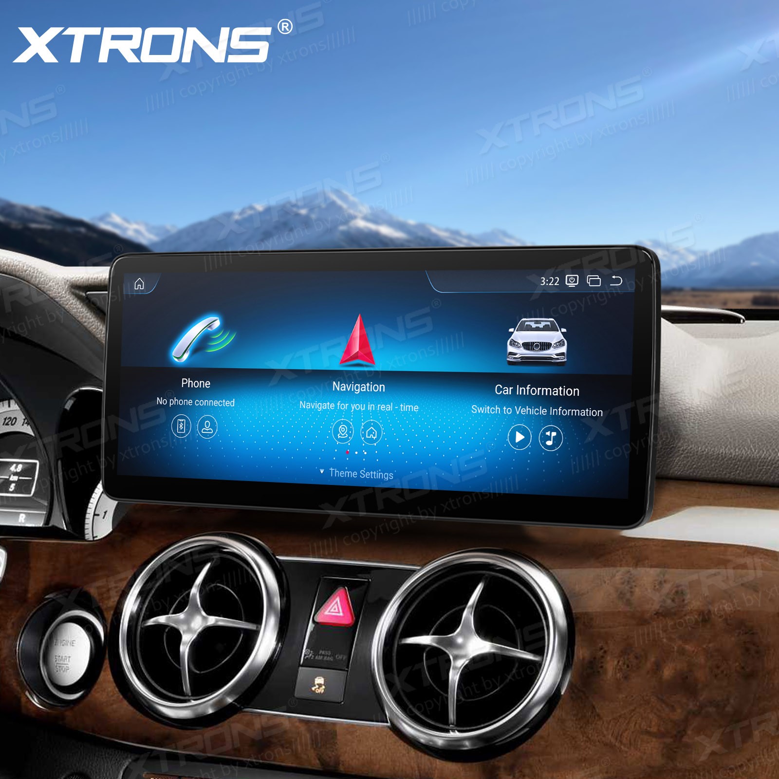 For Mercedes Benz GLK Class X204 Android 14 Stereo 12.3″ 2K Nano Display 8+128GB