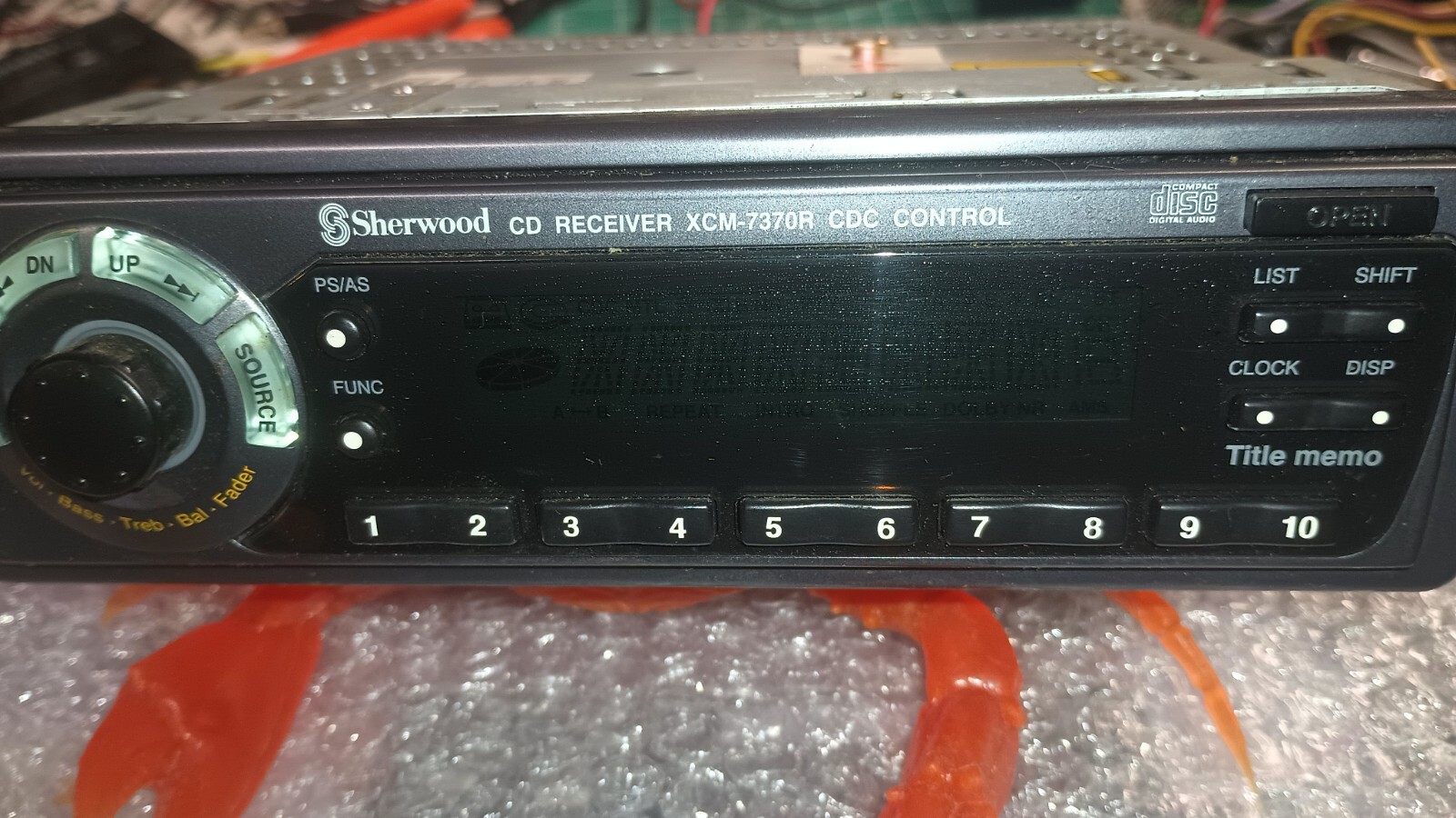 VTG Rare Old School Sherwood XCM 7370 Car Stereo CD Deck Digital Audio Out DTS