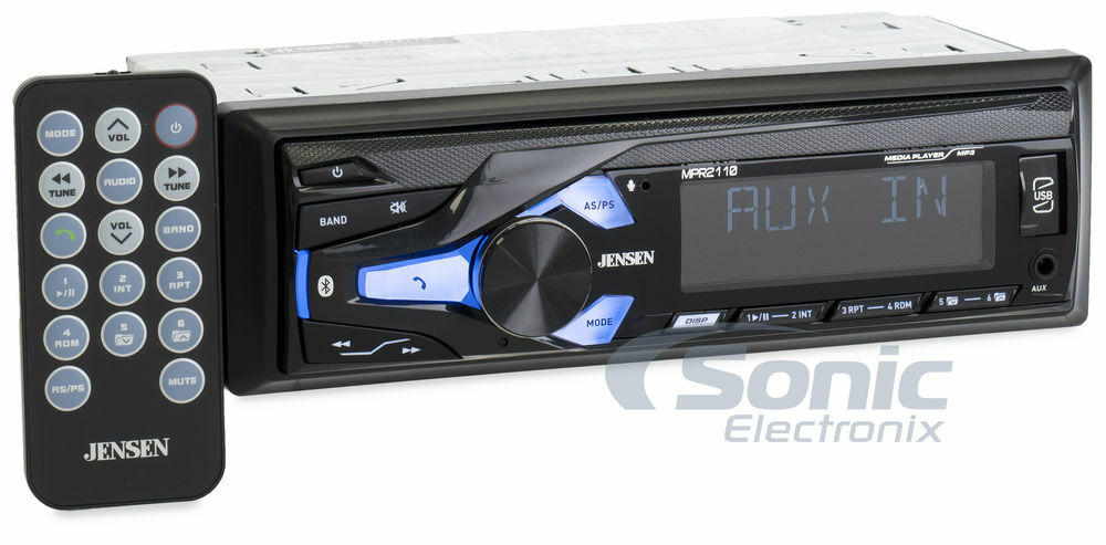 Jensen MPR2110 Single DIN Digital Media Receiver with Bluetooth