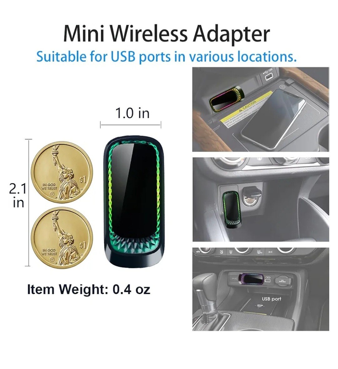 Magic Link CarPlay, 2024 Apple CarPlay Wireless Adapter, ONLY for iPhone