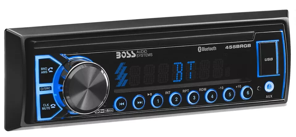 Boss Audio 1-DIN Bluetooth Car Stereo Digital Multimedia Receiver USB Aux Input