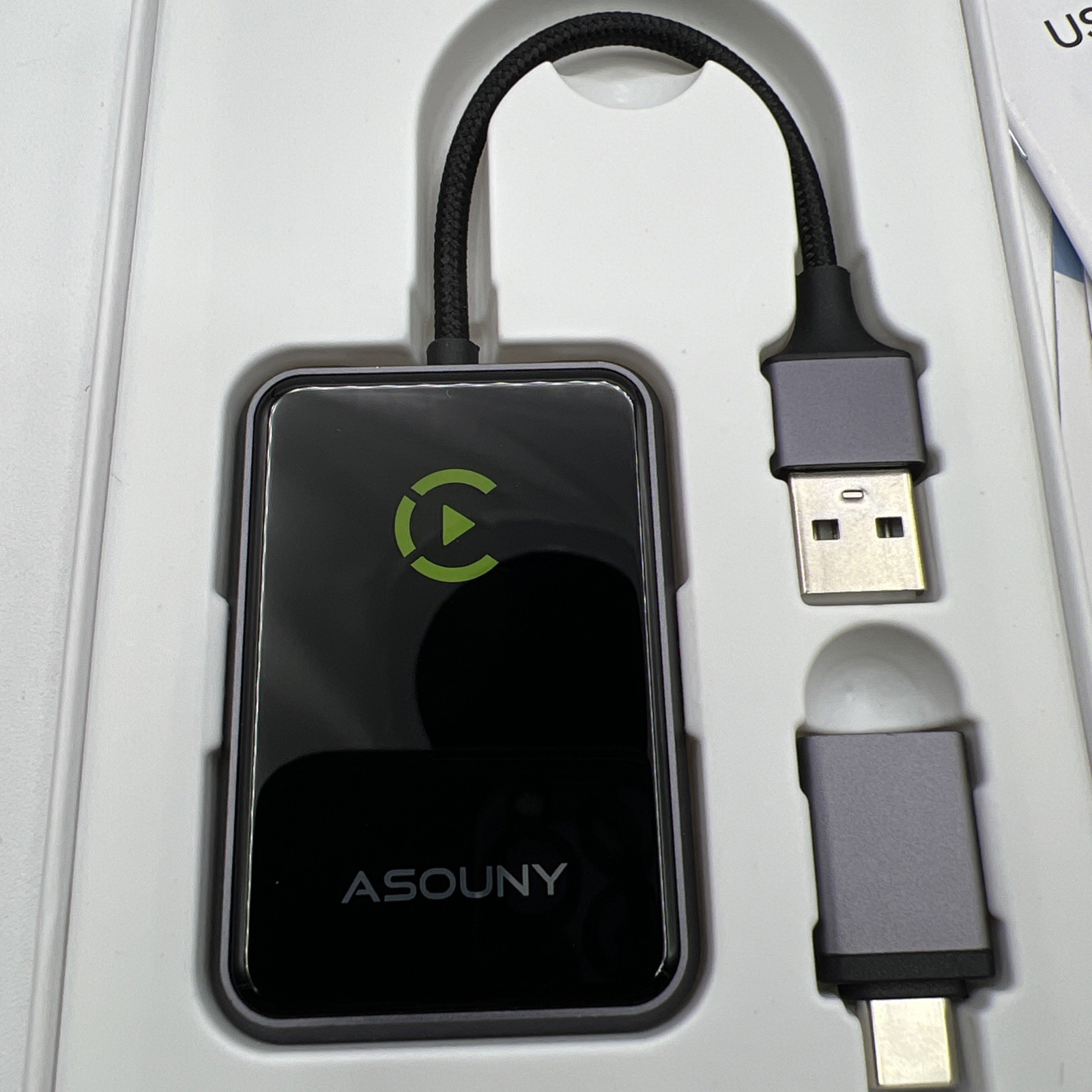 Asouny Quick Links BY969T Wireless Carplay Adapter Wired to Wireless